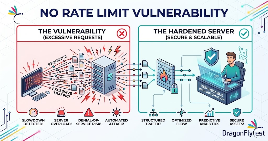 No Rate Limit vulnerability No Rate Limit vulnerability